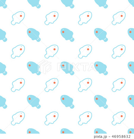 Blue and red fishes on white, seamless pattern Blue and red fishes on white, seamless pattern 46958632