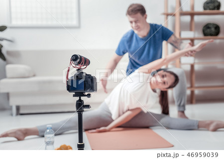 View of camera shooting sport blog 46959039