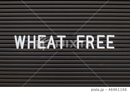 Black color felt letter board in word wheat free 46961198