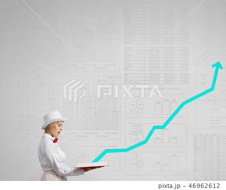 Girl studying finances subject 46962612