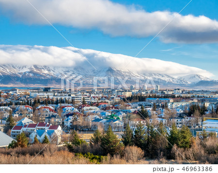 Cityscape viewpoint of Reykjavik Iceland Cityscape viewpoint of Reykjavik Iceland 46963386