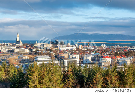 Cityscape viewpoint of Reykjavik Iceland 46963405