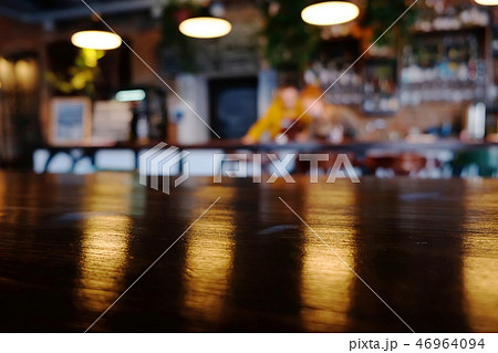 Blur cafe background. Pub interior. Restaurant Blur cafe background. Pub interior. Restaurant 46964094
