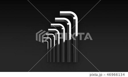 六角レンチ セット 黒背景 六角レンチ セット 黒背景 46966134