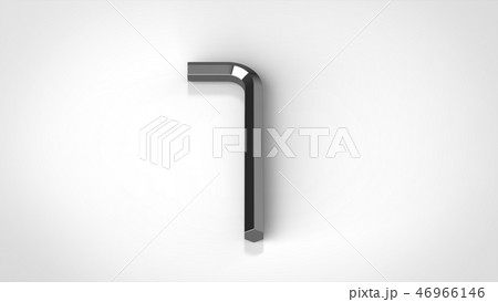 六角レンチ 正面のイラスト素材
