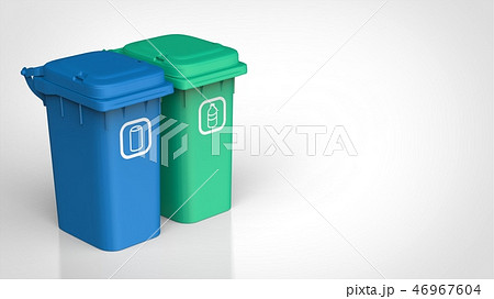 缶とペットボトル用ゴミ箱 左のイラスト素材