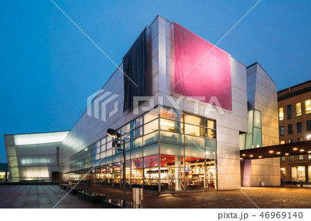 Helsinki, Finland. Evening Night View Of Kiasma Contemporary Art 46969140