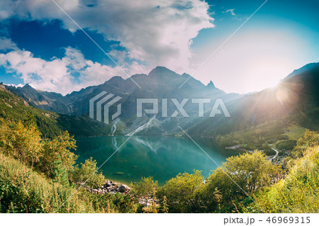 Tatra National Park, Poland. Famous Mountains Lake Morskie Oko O 46969315