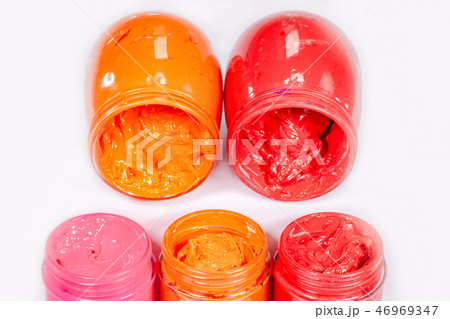 hot tone color ink in white background hot tone color ink in white background 46969347