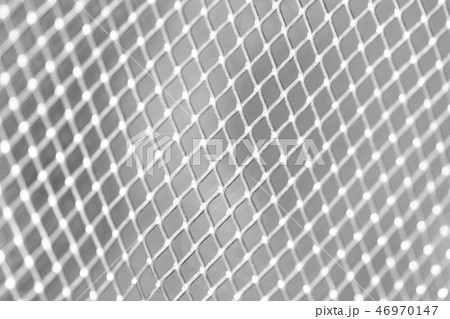 square grid on white wall metal background close-up 46970147
