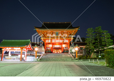 伏見稲荷大社 夜景 (京都府京都市伏見区) 2017年4月 伏見稲荷大社 夜景 (京都府京都市伏見区) 2017年4月 46970822