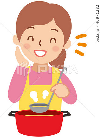 料理をする女性 46971282