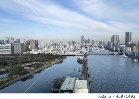 隅田川と都市風景 隅田川と都市風景 46971492