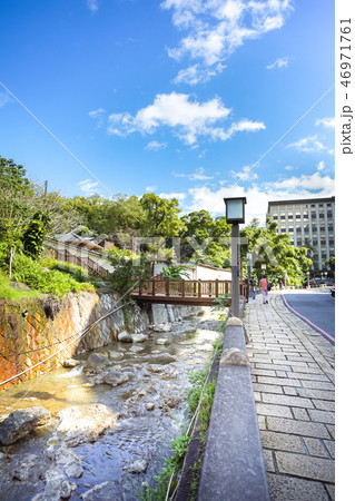 Roadside canal in the garden, Beitou park Roadside canal in the garden, Beitou park 46971761