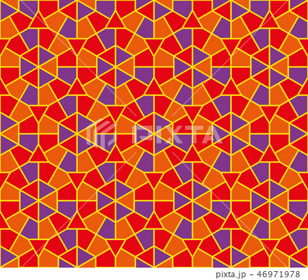 Mosaic circle seamless background. Vector 46971978