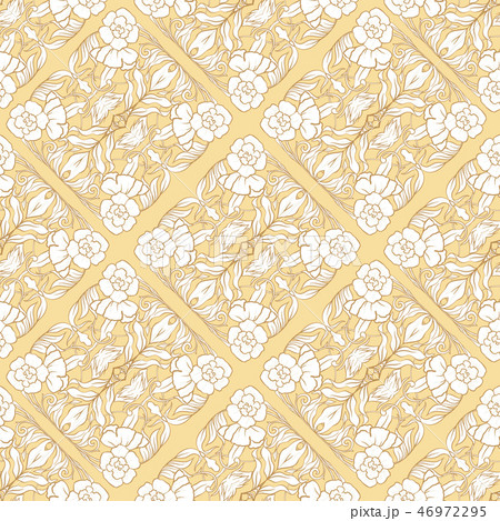 Seamless Floral pattern in art nouveau style 46972295