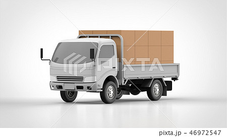 ダンプカーと荷物 46972547