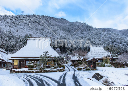 美山かやぶきの里　冬 46972598