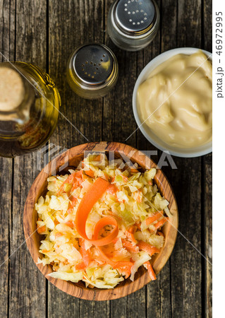 Bowl of coleslaw. 46972995