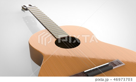 クラシックギター　クローズアップ　ホール 46973703