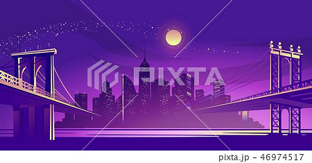 abstract night city 46974517