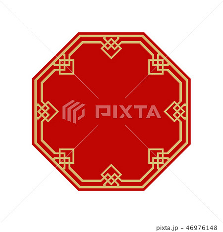 中国式の八角のフレーム。 八卦。 縁起の良い枠組みのデザイン