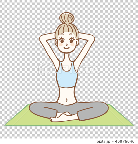 Woman Doing Yoga Pose Stock Illustration