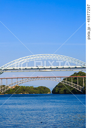 西海橋と新西海橋 【長崎県西海市佐世保市】 西海橋と新西海橋 【長崎県西海市佐世保市】 46977297