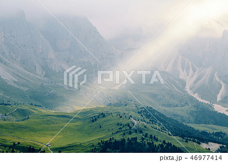 Val Gardena mountains valley Val Gardena mountains valley 46977414