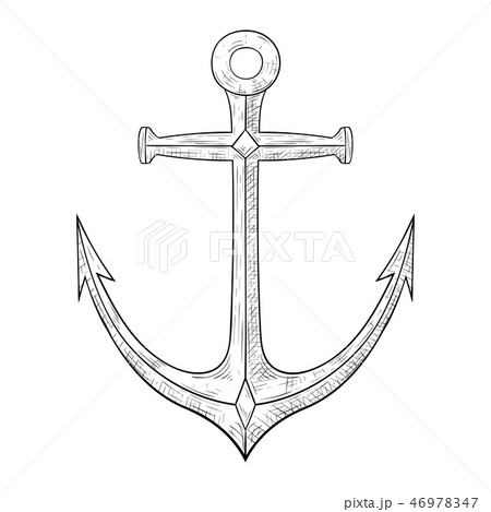 Anchor. Hand drawn sketch 46978347