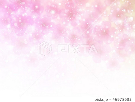 ピンク花柄背景上のイラスト素材