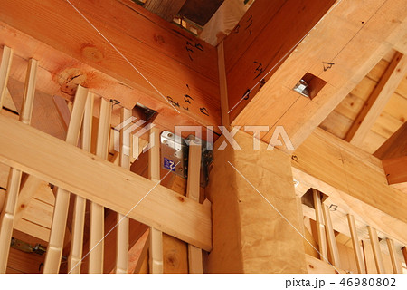 木造筋交い接合部 46980802