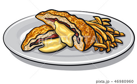 escalope with fries 46980960