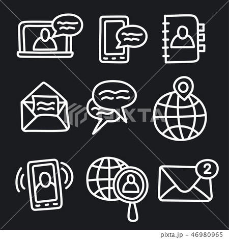communucation icons 46980965