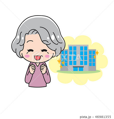 シニア　仕事　嘱託　おばあさん 46981355