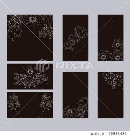 Vector template for wedding cards invitation. 46981485