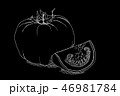 Black picture of tomato 46981784