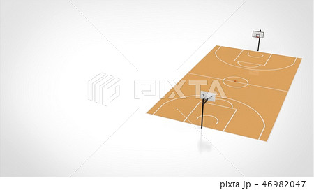 バスケットボール コート パース 右のイラスト素材 バスケットボール コート パース 右のイラスト素材