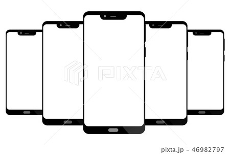 Modern smart phone isolated on white 46982797