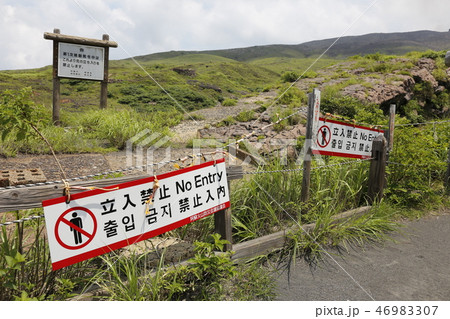 阿蘇山　南阿蘇村　九州 46983307