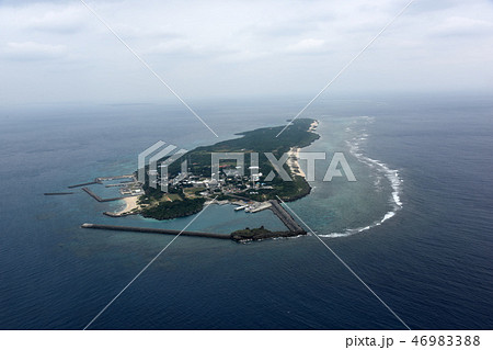 空撮 沖縄県久高島 空撮 沖縄県久高島 46983388