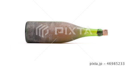 Old bottle of wine, covered in dust Old bottle of wine, covered in dust 46985233
