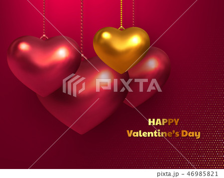 Valentines day, wedding decorative love concept. 46985821