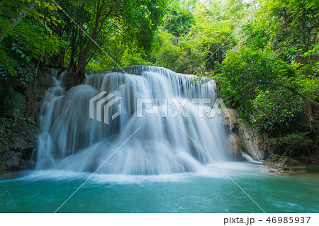 Huay Mae Kamin waterfall in Kanchanaburi Thailand  46985937