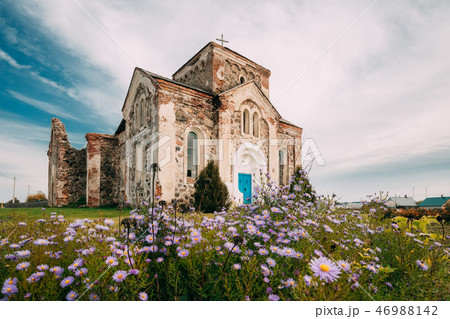 Begoml, Vitsebsk Region, Belarus. Old Ruins Of All Saints Church Begoml, Vitsebsk Region, Belarus. Old Ruins Of All Saints Church 46988142