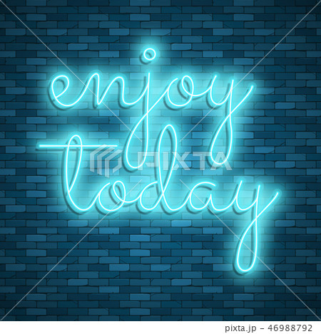 Neon light lettering, Stock vector. Color design Neon light lettering, Stock vector. Color design 46988792