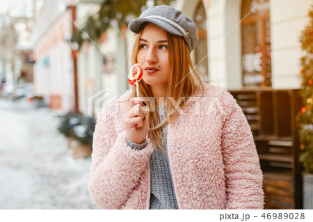 girl with candy girl with candy 46989028