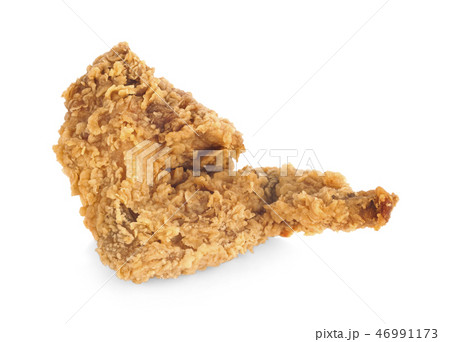 Fried chicken isolated white background 46991173