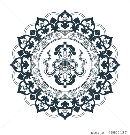Tibetan pattern mandala design Tibetan pattern mandala design 46992127
