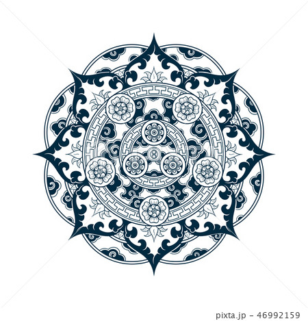Tibetan pattern mandala design 46992159